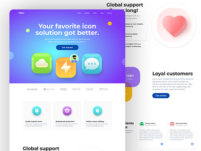 3d Icons Website Landing Page app app design branding design figma design graphic design illustration landing page design logo ui ux vector web app design web application design website design