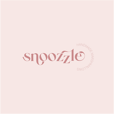 Snoozle Handmade Marshmallows branding graphic design logo design typography wordmark