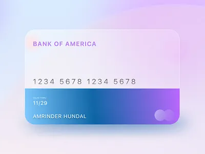 Card Design ATM MasterCard Visa Bank Finance UI UX App Glass app atm atm design bank branding idea card card design carding cards design finance glass mastercard ui ux website