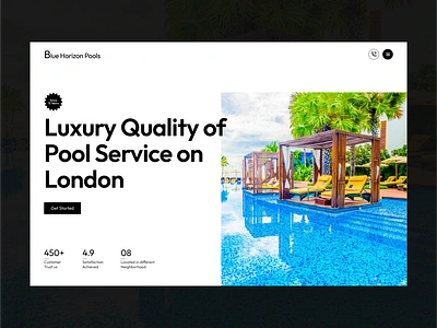 Pool Installation Company Website Design alaminuiux business website dailyui design freelancer indoor pool inhouse pool inspiration design landingpage luxury pool modern design pixavail studio pool builder company pool cleaning website pool maintenance company uixalamin user interface web design web designers websites