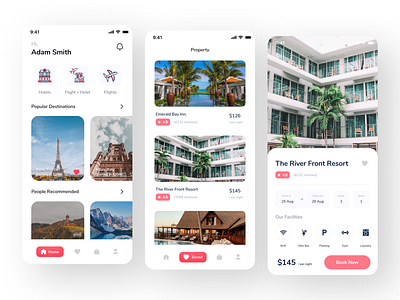 Resort Booking Mobile App app app design application design branding design figma design graphic design illustration logo mobile app design mobile application resort booking app ui ux vector