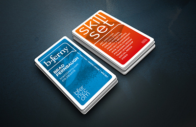 bferny business cards graphic design logo