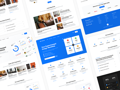 Homepages - Lookscout Design System design design system figma landing page layout lookscout modern ui web webpage website