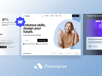 Training - Education Webflow website template! 🌟 agency template design illustration template ui webflow webflow template webflowtemplate websitedesign