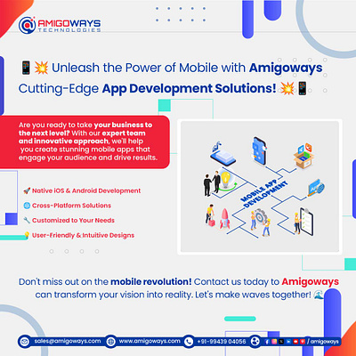 📱💥 Ready to elevate your business? 🚀 amigoways amigowaysappdevelopers amigowaysteam