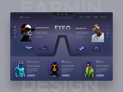 EXKO LAMDING PAGE design fashion figma graphic design landingpage ui ux web web design website