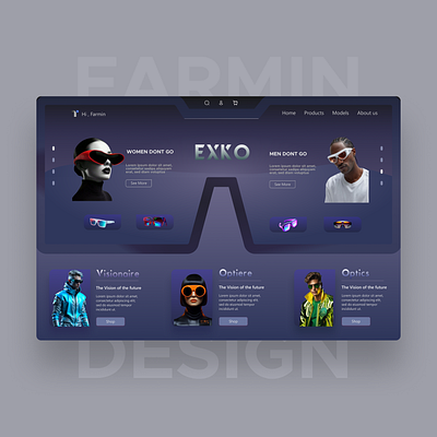 EXKO LAMDING PAGE design fashion figma graphic design landingpage ui ux web web design website