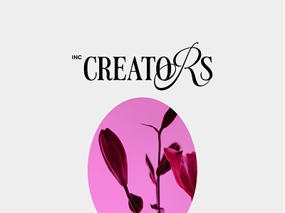 Creators inc. | Logo creation agency branding design design logo flowers icon logo logotype studio symbol typography women