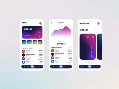 Finance App UI Banking Transactions Dashboard Web App Design app app ui balance bank banking app cash crypto finance money transfer
