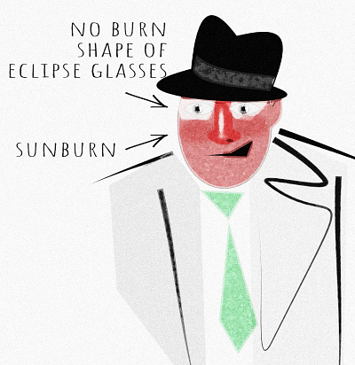 Eclipse Tan burn eclipse eclipse tan illustration noise shunte88 suntan vector