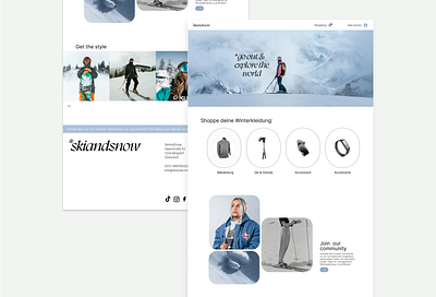 Website online shop branding figma graphic design shop ui webdesign website winter