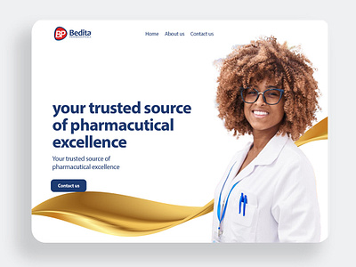 UI/UX For Bedita Pharmacuticals branding graphic design ui
