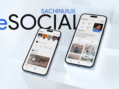 eSocial Mobile App UX Case Study | Social Network app appdesign behance case study design figma mobile mobile app mobile app design social media app social network app ui uiux ux case study