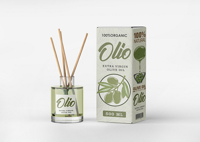 Organic Elegance: Olive Oil Packaging Redesign premium quality