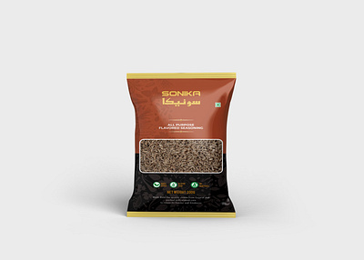 Common Spices Pouch Design branding food packaging label mockup packaging pouch design pouch packaging snacks design spices spices packaging