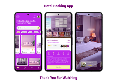 Hotel Booking App app design mobile app ui