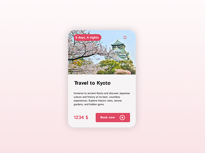 Travel Agency - Product card design product card product design ui web design