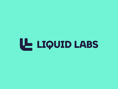 Liquid Labs logo concept (unused) blockchain branding gaming icon l lab labs liquid ll logo mark molecule monogram technology water