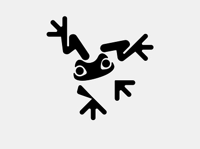 FROG animal branding design frog graphic design icon identity illustration jump jumped jumping logo marks symbol symbole type ui