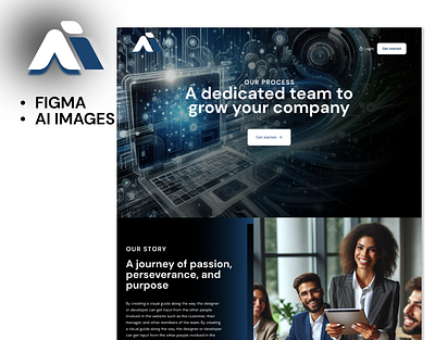 AI Technology Hub - Empowering Tomorrow ai figma template ui website