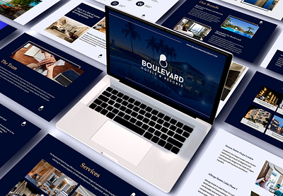 Boulevard Hotel Brochure branding graphic design