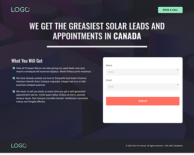 VSL Pro Funnel Template for GoHighLevel agency template design funnel design funnel template funnel theme ghl ghl template gohighlevel illustration ui vsl vsl pro vsl pro funnel template vslpro