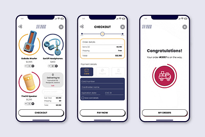 Checkout app design graphic design ui