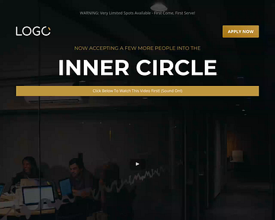 Inner Circle Application Funnel Template for GoHighLevel agency template design funnel design funnel template funnel theme ghl ghl template gohighlevel illustration inner circle funnel inner circle funnel template ui