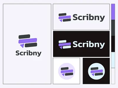 Scribny Branding Concept branding branding guidelines logo web design