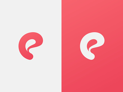 P Letterform abstract logo letter p letterform logo mark symbol