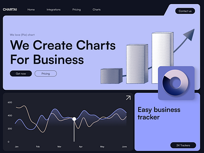 ChartAI ai chart website design landingpage ui ux web web design