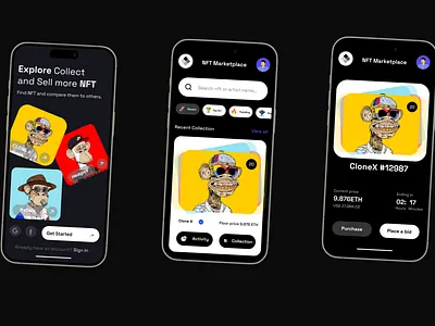 NFTify adobe design figma nft prototyping ui ux wireframing