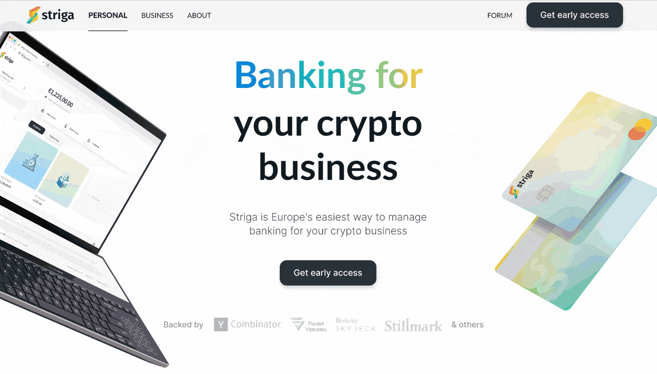 Banking for your crypto business website