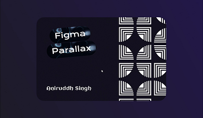Parallax Effect Card 3d card design design figma gradient graphic design parallax prototypes ui ux