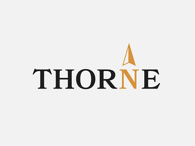 Thorne — Logomark art branding compass design gold graphic design illustration law legal logo logomark vector wordmark