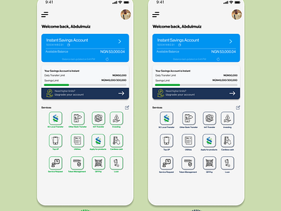 Redesigned Standard chartered bank mobile app homepage app bank finance homepage ui