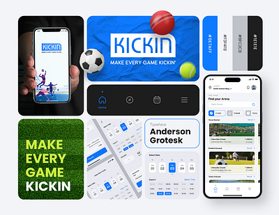 Kickin app bento booking branding cogtix design development mobile product sport ui ux venue