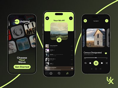 Music App UI app graphic design mobileapp mobiledesign mobileui mobileux music musicapp musicappui musicplayer musicplayerapp ui ux uxui webdesign