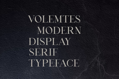Modern display serif font serif type design typography