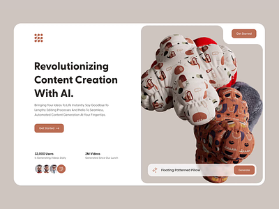 AI Content Generation Platform 3d aftereffects design figma motion motion graphics ui uimotion userexperince userinterface ux