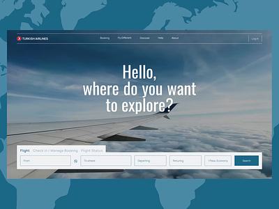 Turkish Airlines | Website Redesign animation design ui ux web