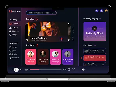 MelodyHub adobe canva designui figma frontpage landingpage musicapp photoshop ui ux web