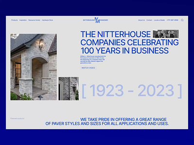Nitterhouse Masonry | Corporate animation design ui ux web