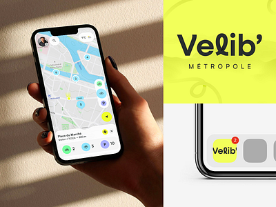 Velib - Self-service bike in Paris (exploration) app bike brand identity cycling design graphic graphic design mobile ui ux
