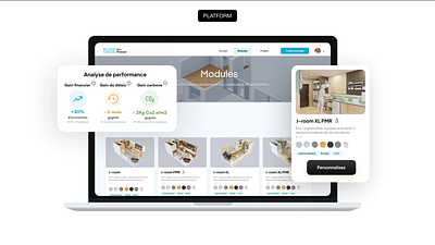 The modular construction project digitalized with Zen Modular landingpage platform product ui ux uxstrategy website