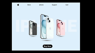 Rotating Product Showcase Prototype animation apple branding design figma graphic design home page illustration iphone ui