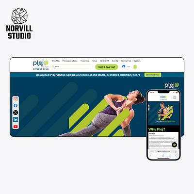 Website for Gym / Fitness Business animation branding illustration ui we website website design wix wix studio