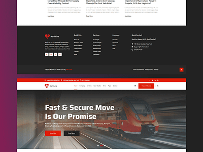 NorthLine - Logistics & Transportation HTML Template transportation and distribution