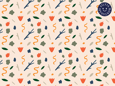 Hidden World Pattern design fabric design fabric pattern graphic design illustrated pattern illustration pattern pattern design