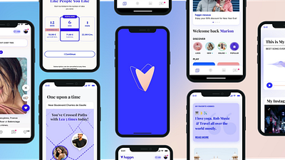 Happn, the smart dating experience mobileapp productdesign productstrategy ui userresearch ux
